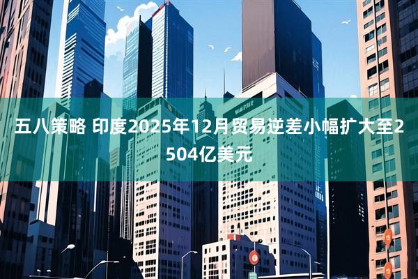 五八策略 印度2025年12月贸易逆差小幅扩大至2504亿美元